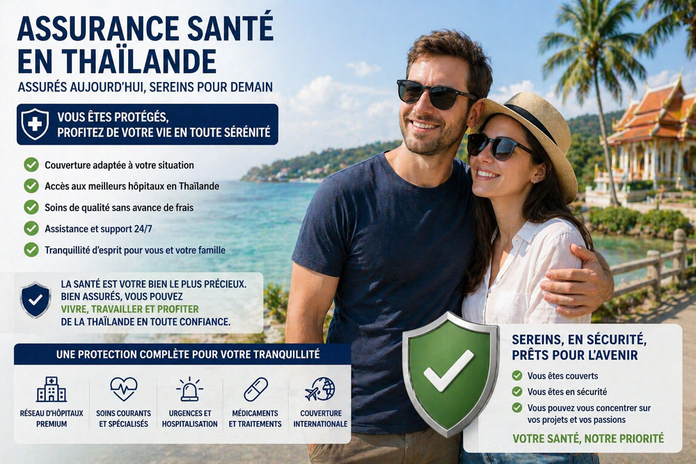 Guide assurance santé personnalisé pour la Thaïlande