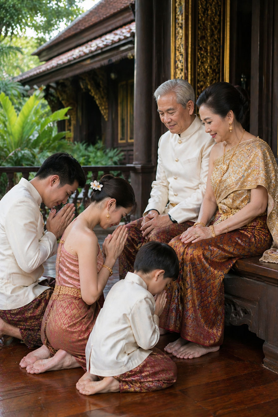 Famille thaïlandaise et hiérarchie sociale