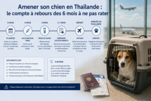 Amener son chien en Thaïlande : le compte à rebours des 6 mois à ne pas rater