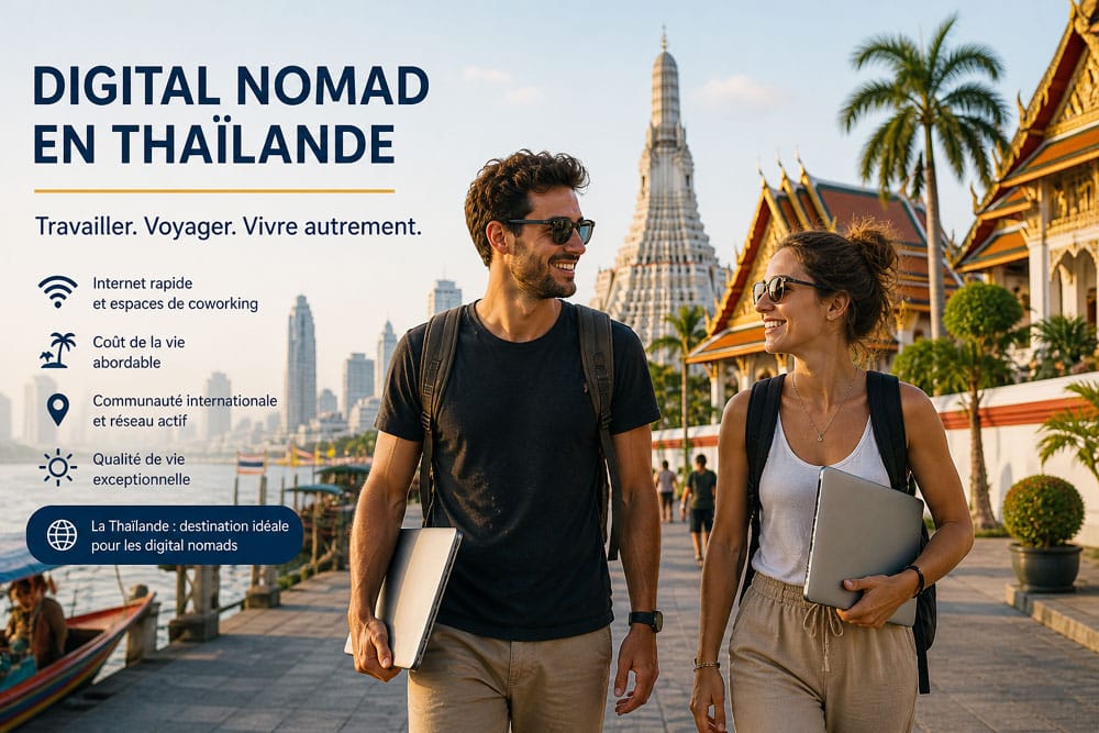 Vivre en Thaïlande en digital nomad et travail à distance