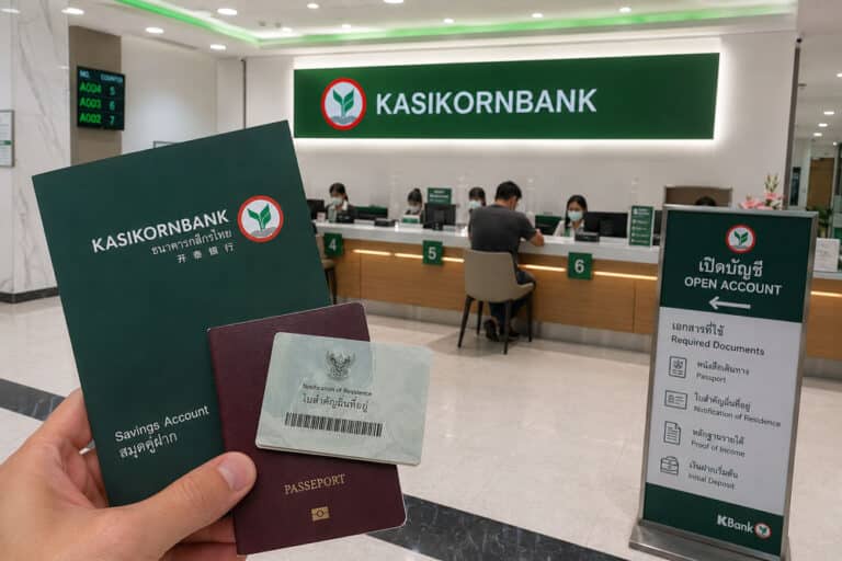 Ouvrir un compte KBank en Thaïlande sans permis de travail 2026 | ThaïGuide