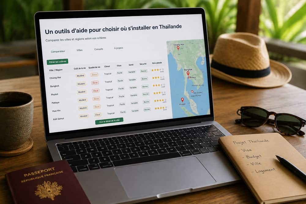 Un outils d'aide pour choisir où s'installer en Thaïlande