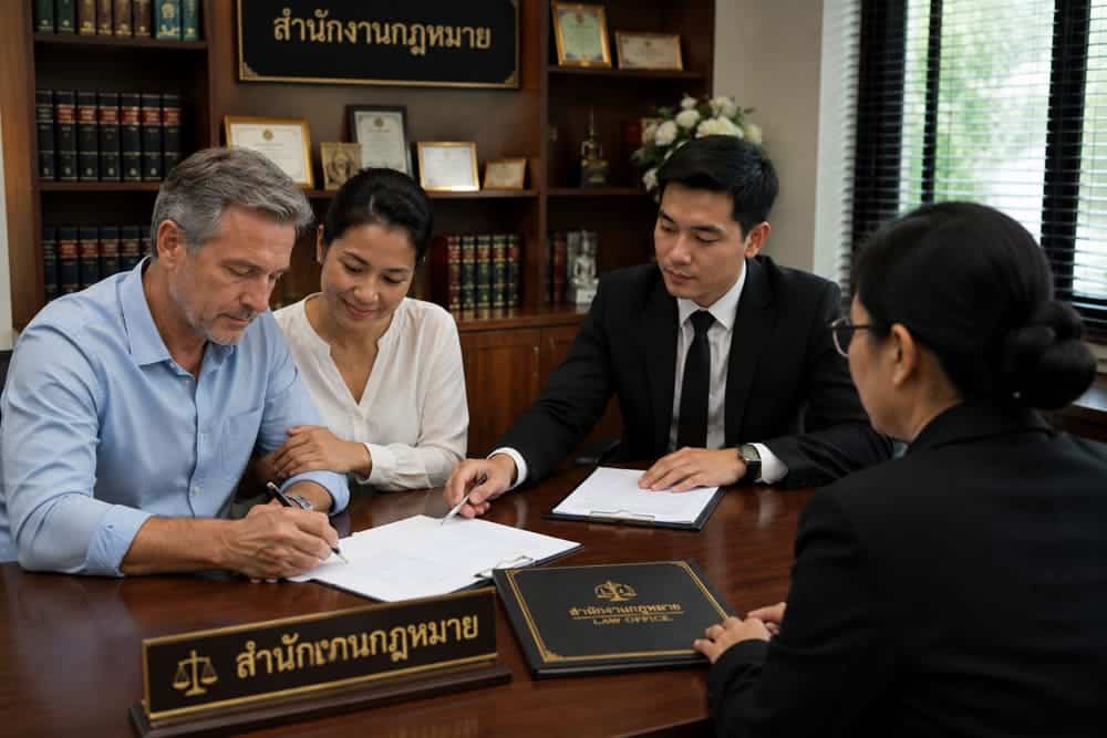 Signature d'un testament thaïlandais par un expatrié français