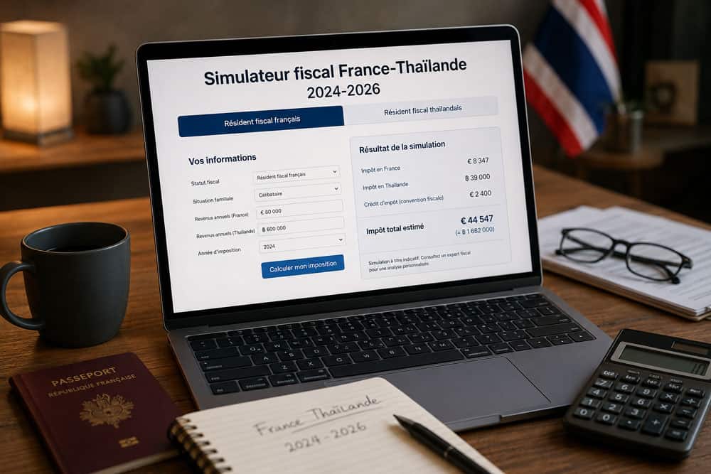 Simulateur fiscal France-Thaïlande 2024-2026
